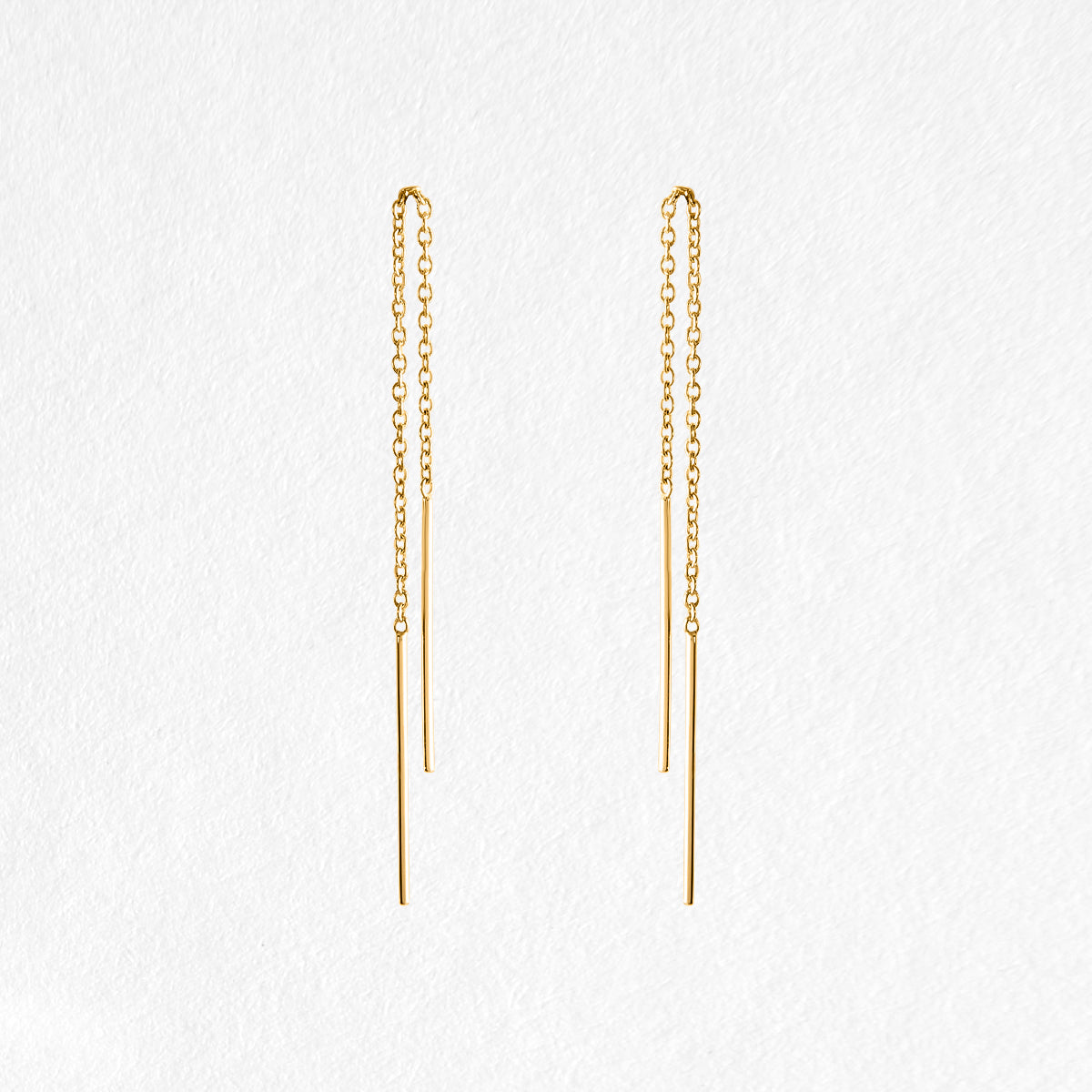 Zoe 9ct Yellow Gold Thread Earrings