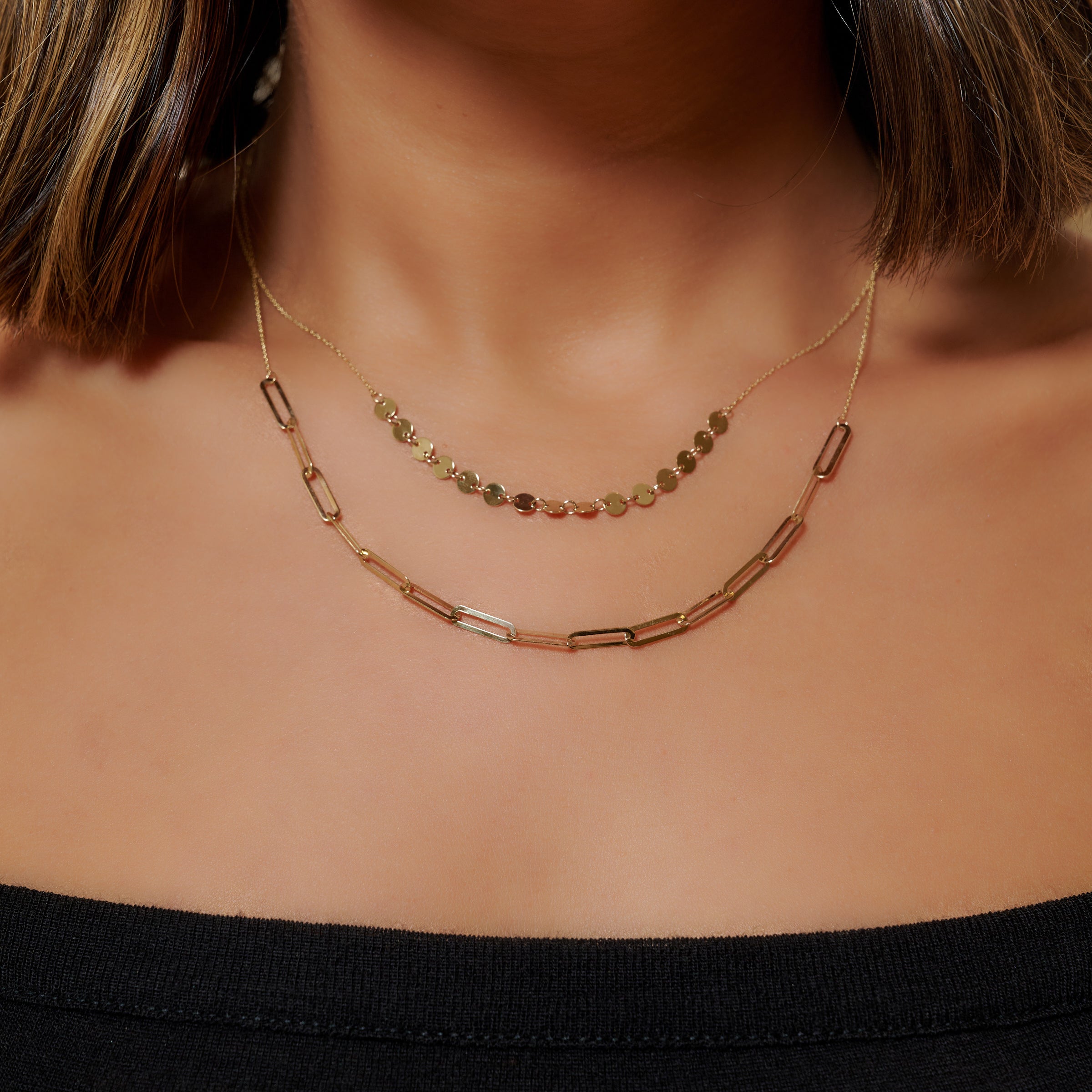 9ct Gold Chain Choker Necklace | ZuZu Jewellery - ZuZu Jewellery